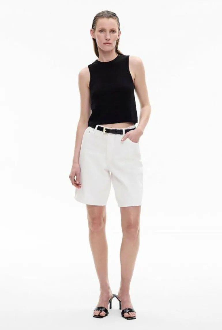 Tops & T Shirts | Knitwear^Witchery Linen Crew Knit Tank Black