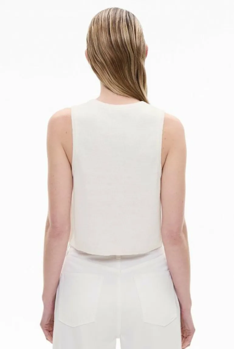Tops & T Shirts | Knitwear^Witchery Linen Crew Knit Tank Black