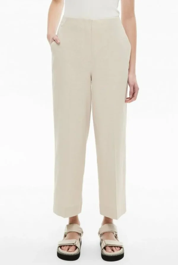Pants^Witchery Linen Crop Pant Flax