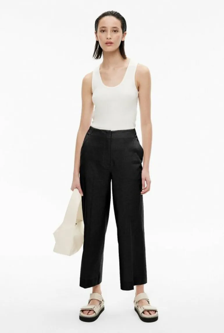 Pants^Witchery Linen Crop Pant Flax