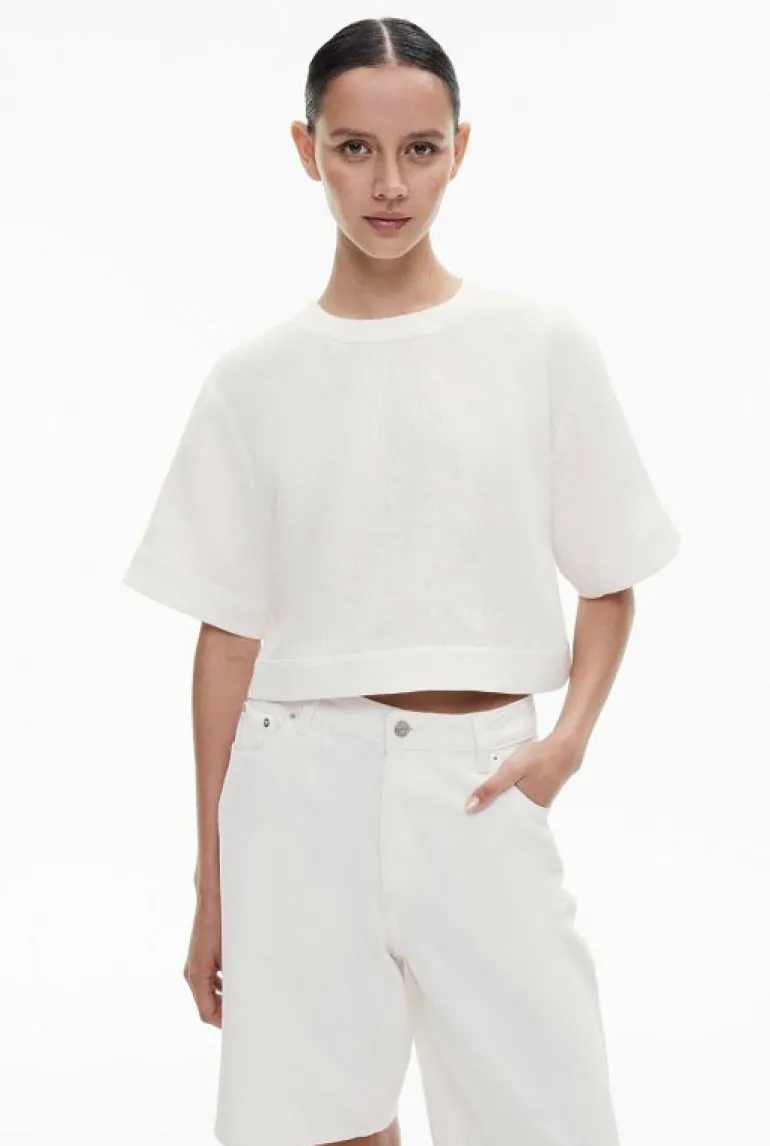 Tops & T Shirts | Shirts^Witchery Linen Crop Popover Black