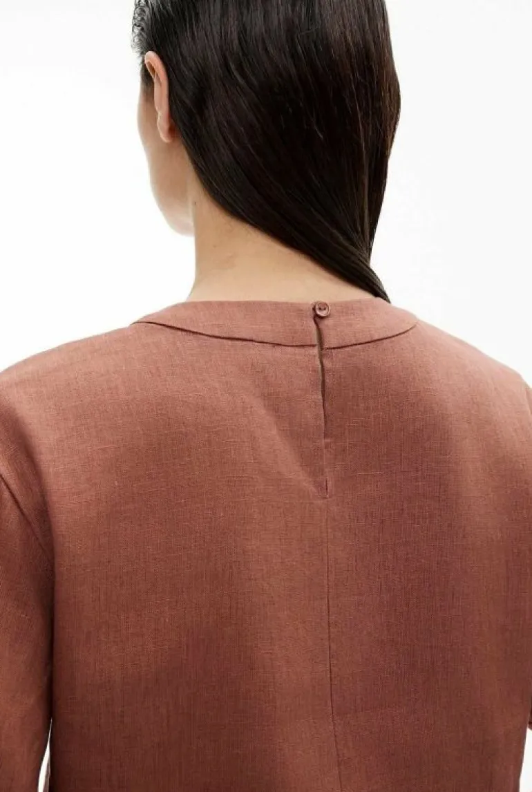 Shirts^Witchery Linen Crop Popover Black