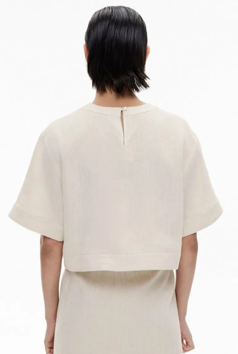 Tops & T Shirts | Shirts^Witchery Linen Crop Popover Black