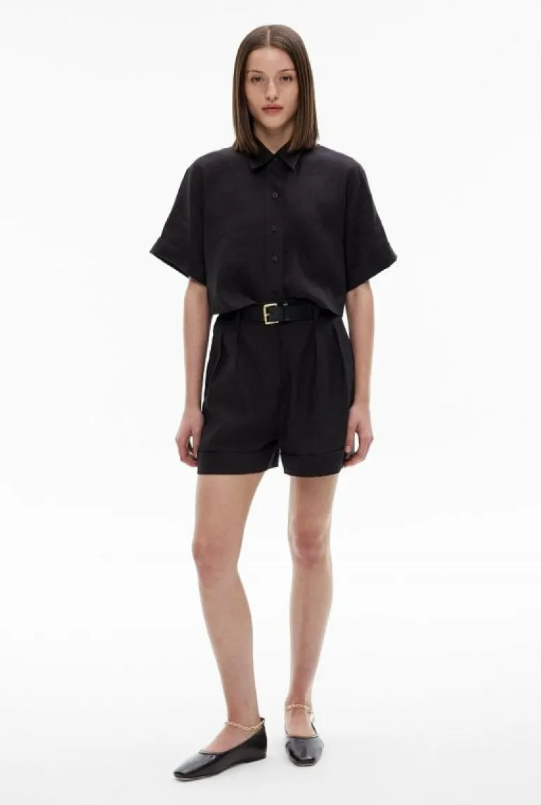 Shirts^Witchery Linen Crop Shirt FreshWhite