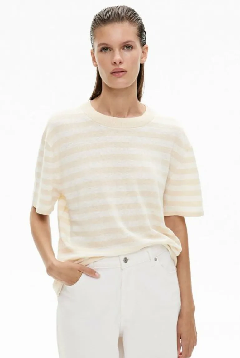 Knitwear^Witchery Linen Knit Tee NaturalStripe