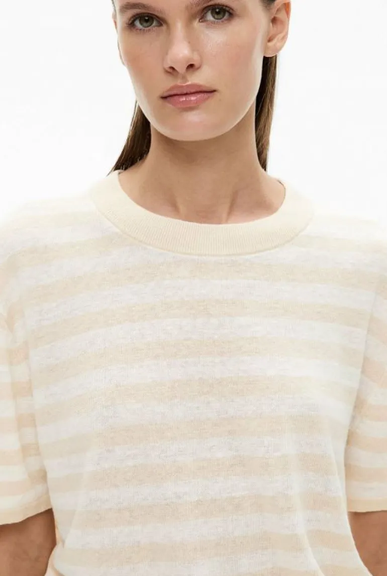 Knitwear^Witchery Linen Knit Tee NaturalStripe