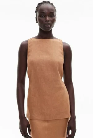 Sale | Tops & T Shirts^Witchery Linen Longline Top Nutmeg