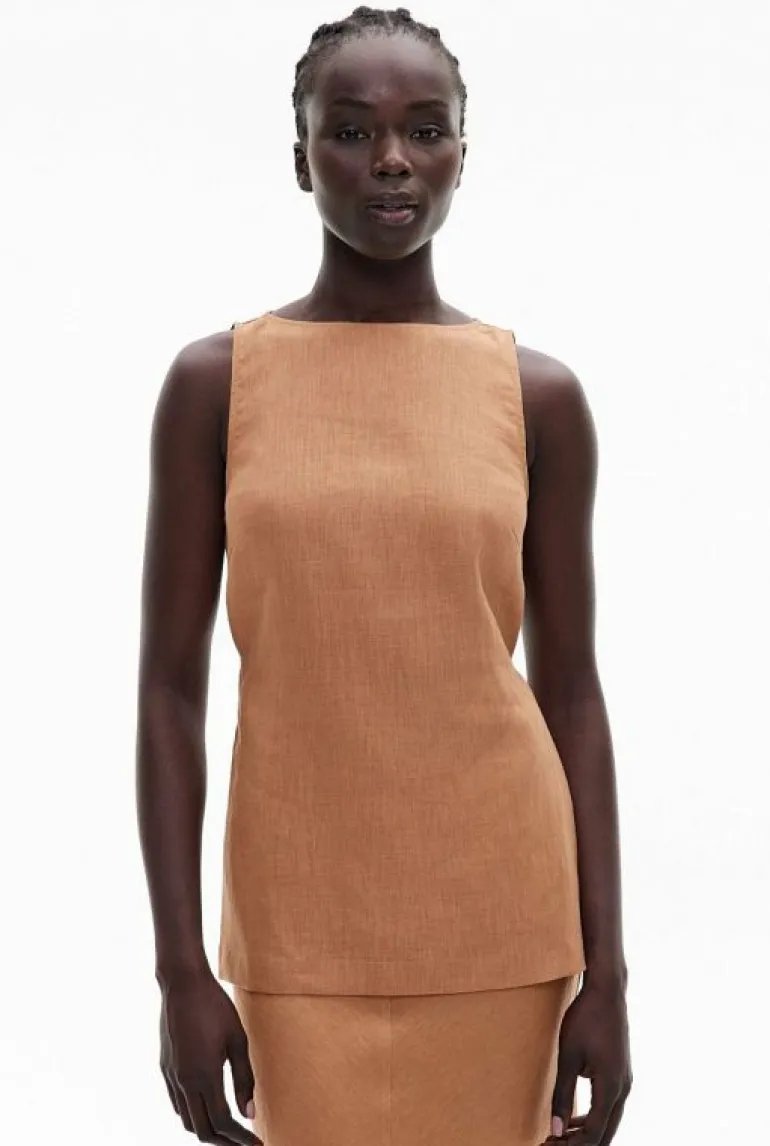 Sale | Tops & T Shirts^Witchery Linen Longline Top Nutmeg