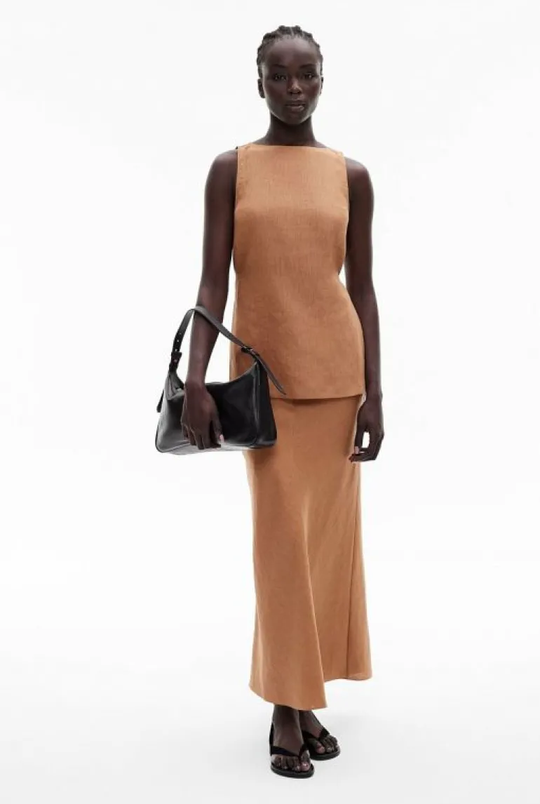 Sale | Tops & T Shirts^Witchery Linen Longline Top Nutmeg