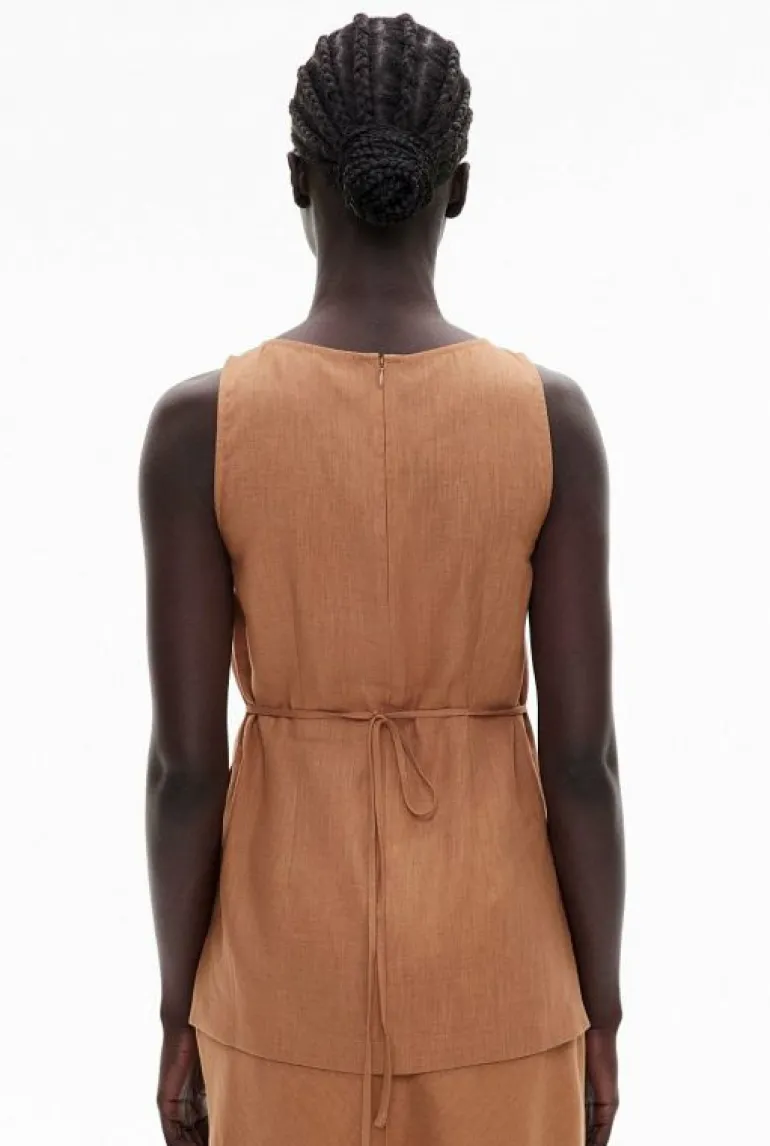 Sale | Tops & T Shirts^Witchery Linen Longline Top Nutmeg
