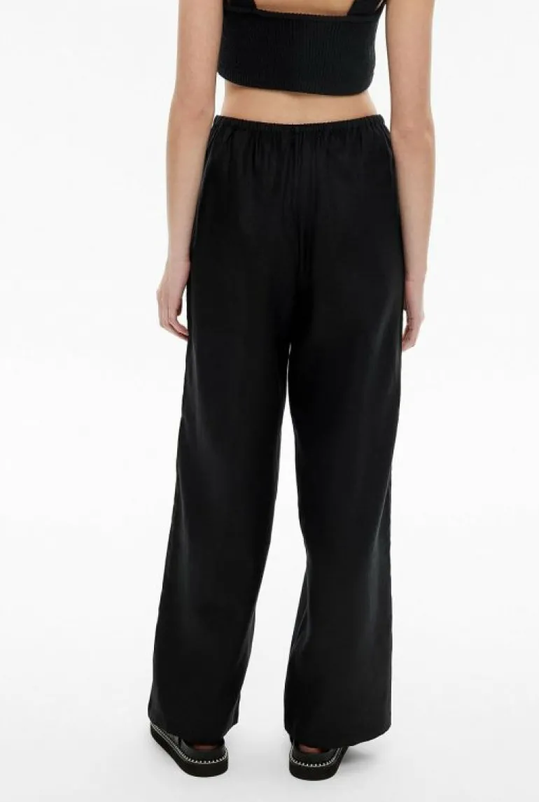 Pants^Witchery Linen Pull On Pant Black