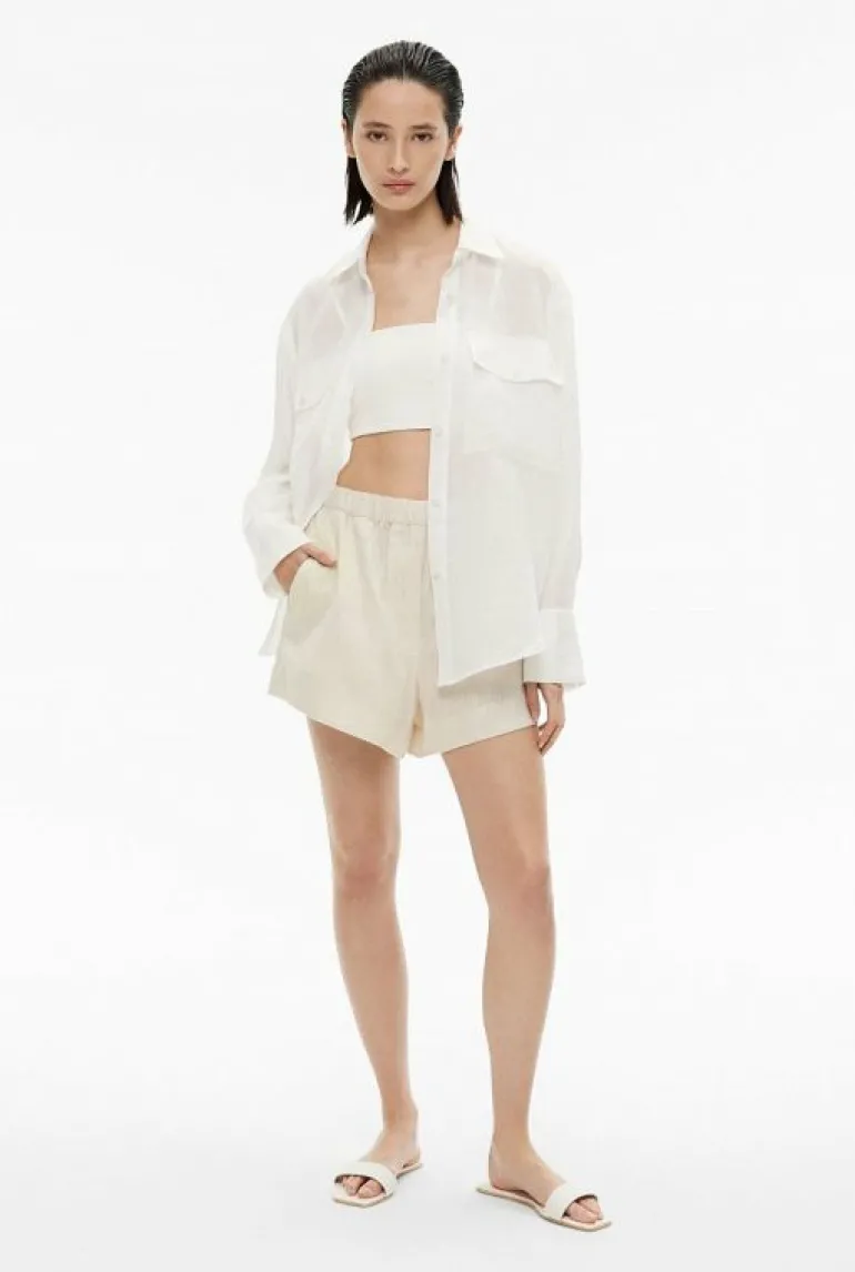 Shorts^Witchery Linen Pull On Short Black