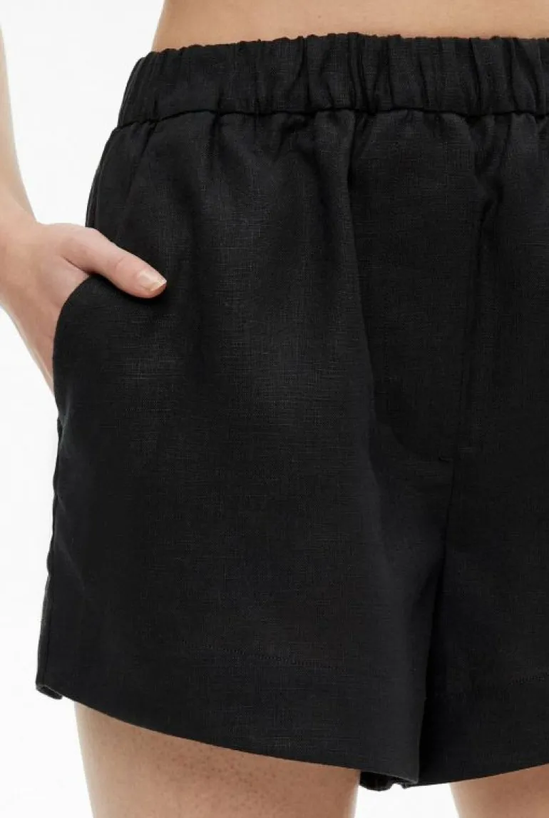 Shorts^Witchery Linen Pull On Short Black