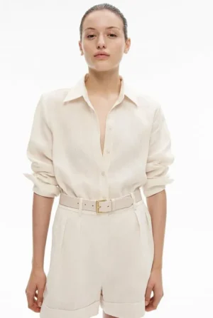 Sale | Shirts^Witchery Linen Split Detail Shirt Black