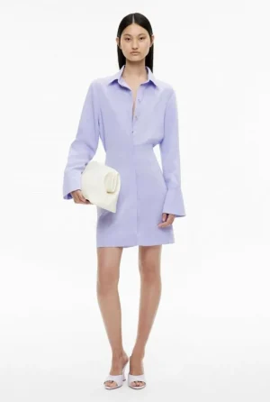 Sale | Dresses^Witchery Long Sleeve Mini Shirt Dress FreshWhite