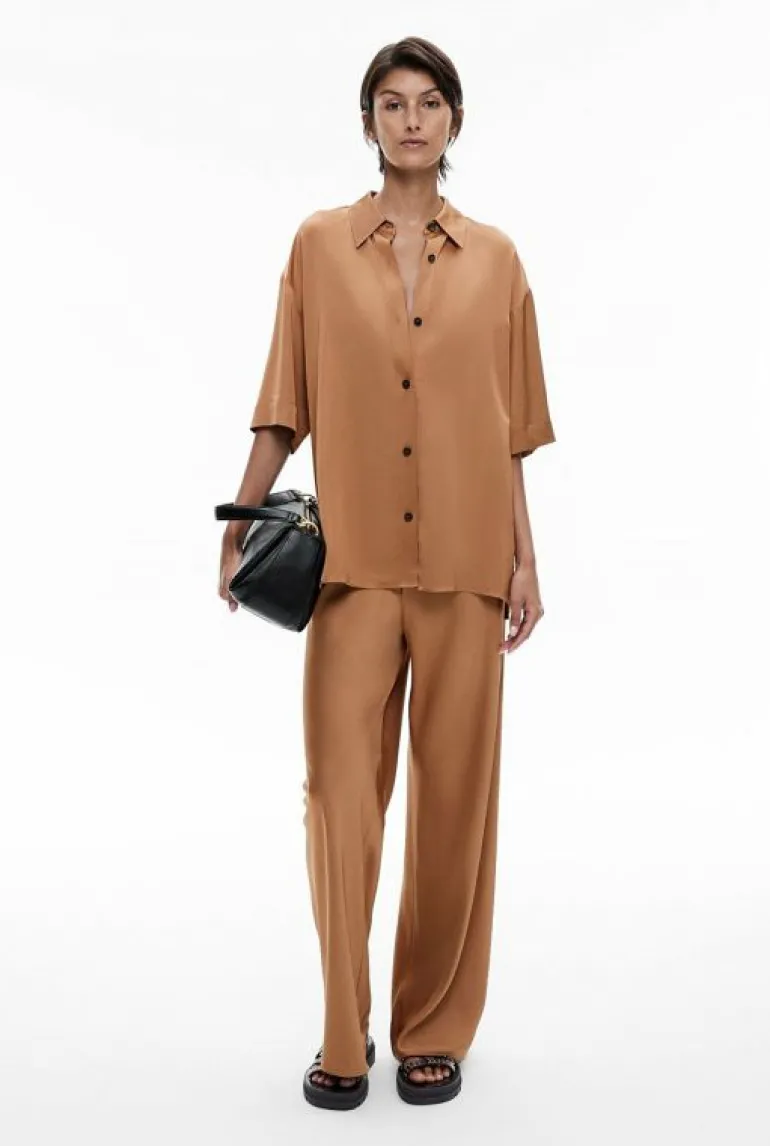 Tops & T Shirts | Shirts^Witchery Longline Shirt Caramel