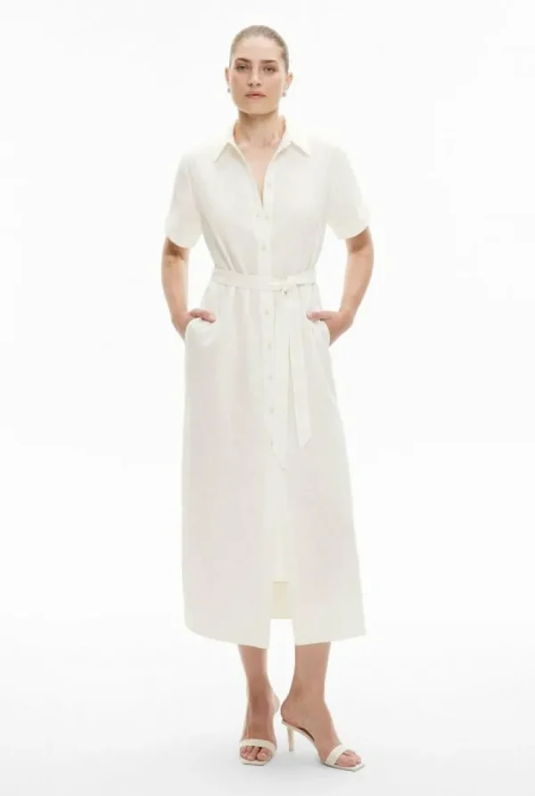 Dresses^Witchery Longline Shirt Dress FreshWhite