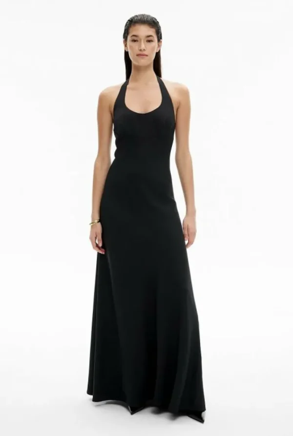 Dresses^Witchery Maxi Tie Halter Dress Black