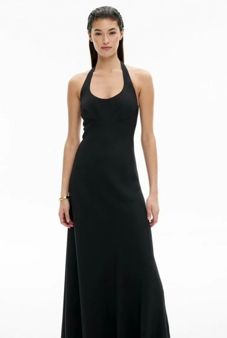 Dresses^Witchery Maxi Tie Halter Dress Black