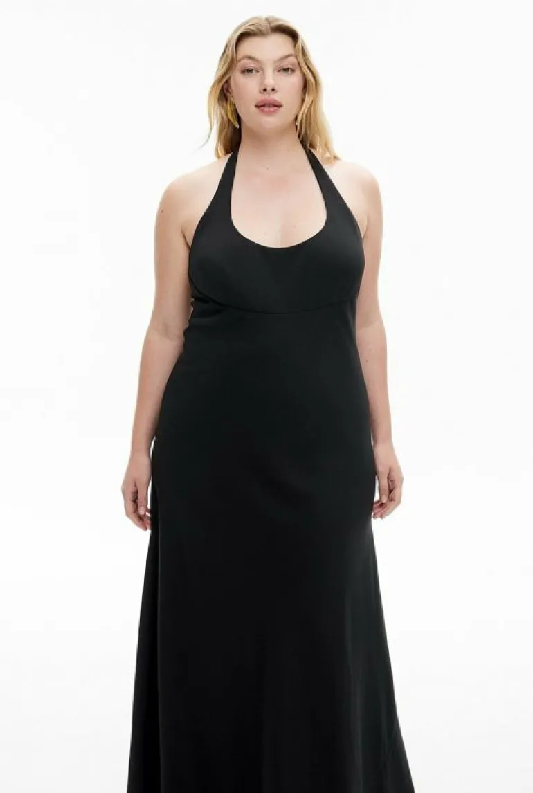 Dresses^Witchery Maxi Tie Halter Dress Black