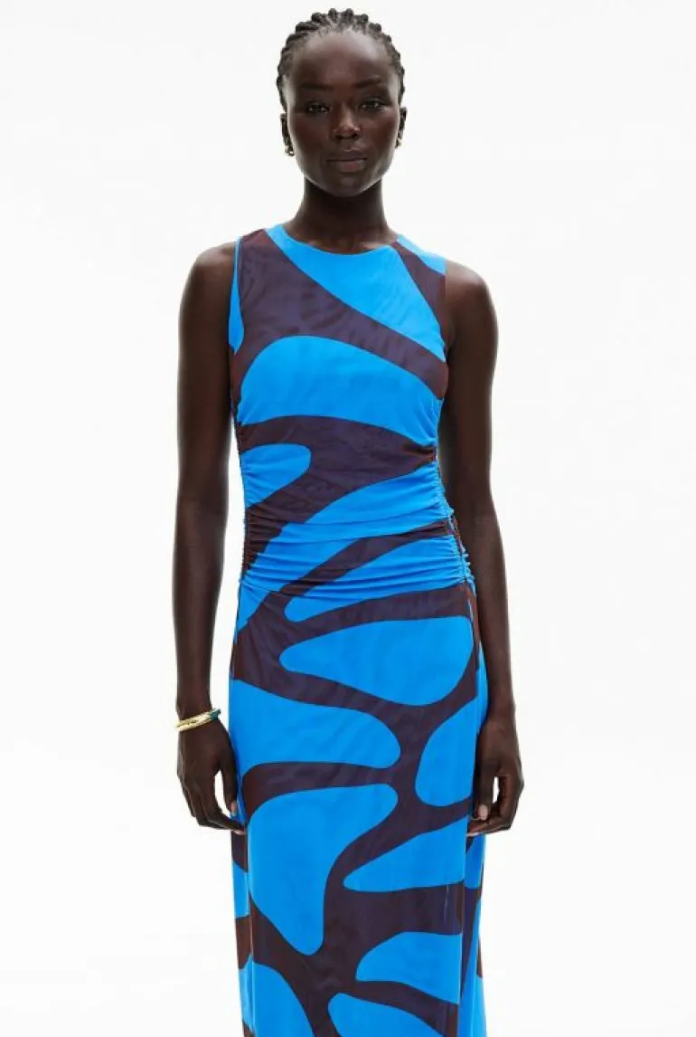 Dresses^Witchery Mesh Midi Tank Dress AzurePrint