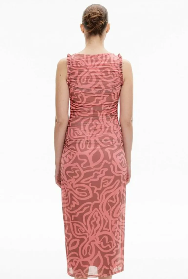 Dresses^Witchery Mesh Ruffle Dress RosewoodPrint