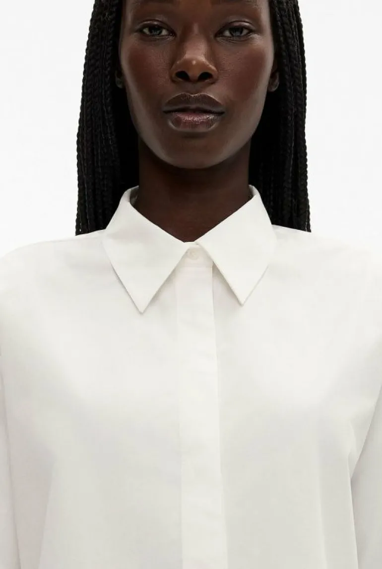 Shirts^Witchery OCRF Cropped White Shirt FreshWhite