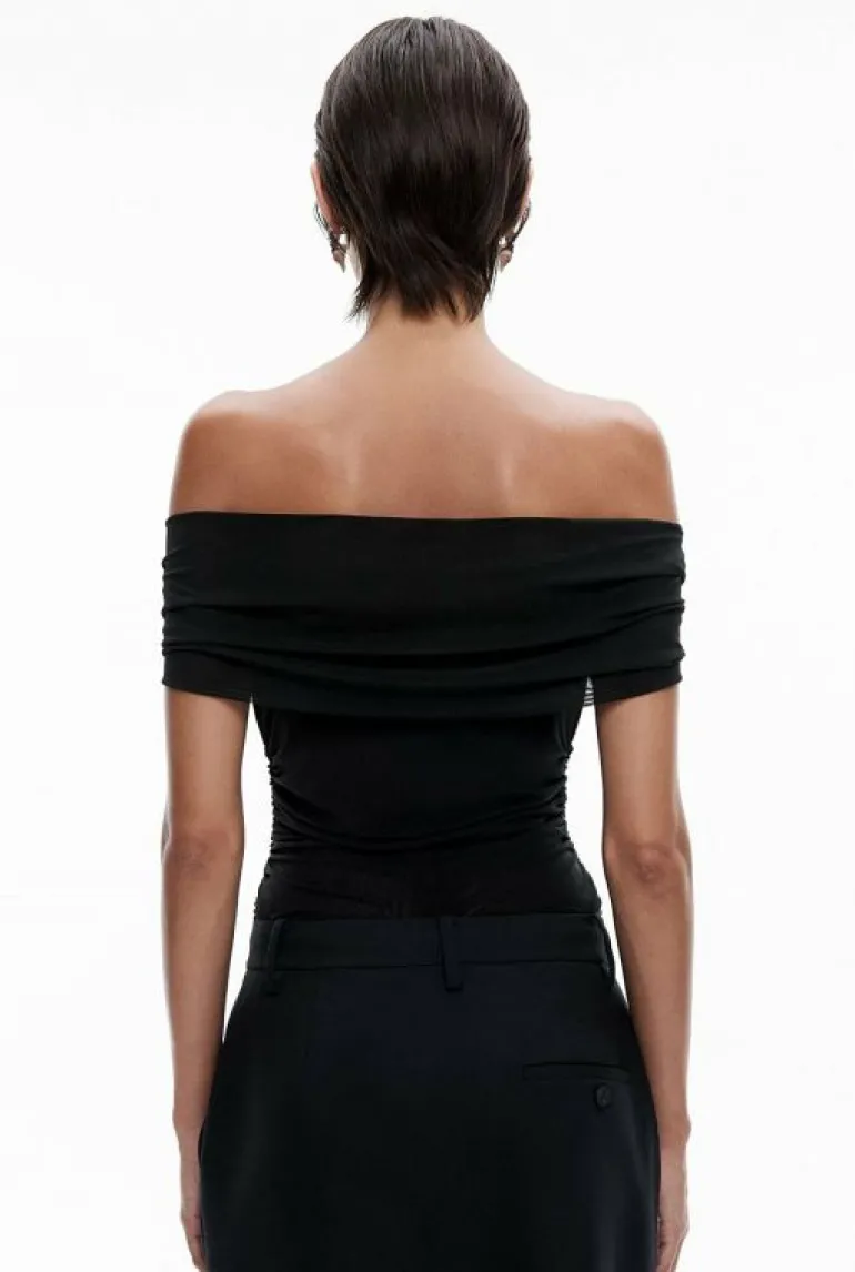 Tops & T Shirts^Witchery Off Shoulder Bodysuit Black