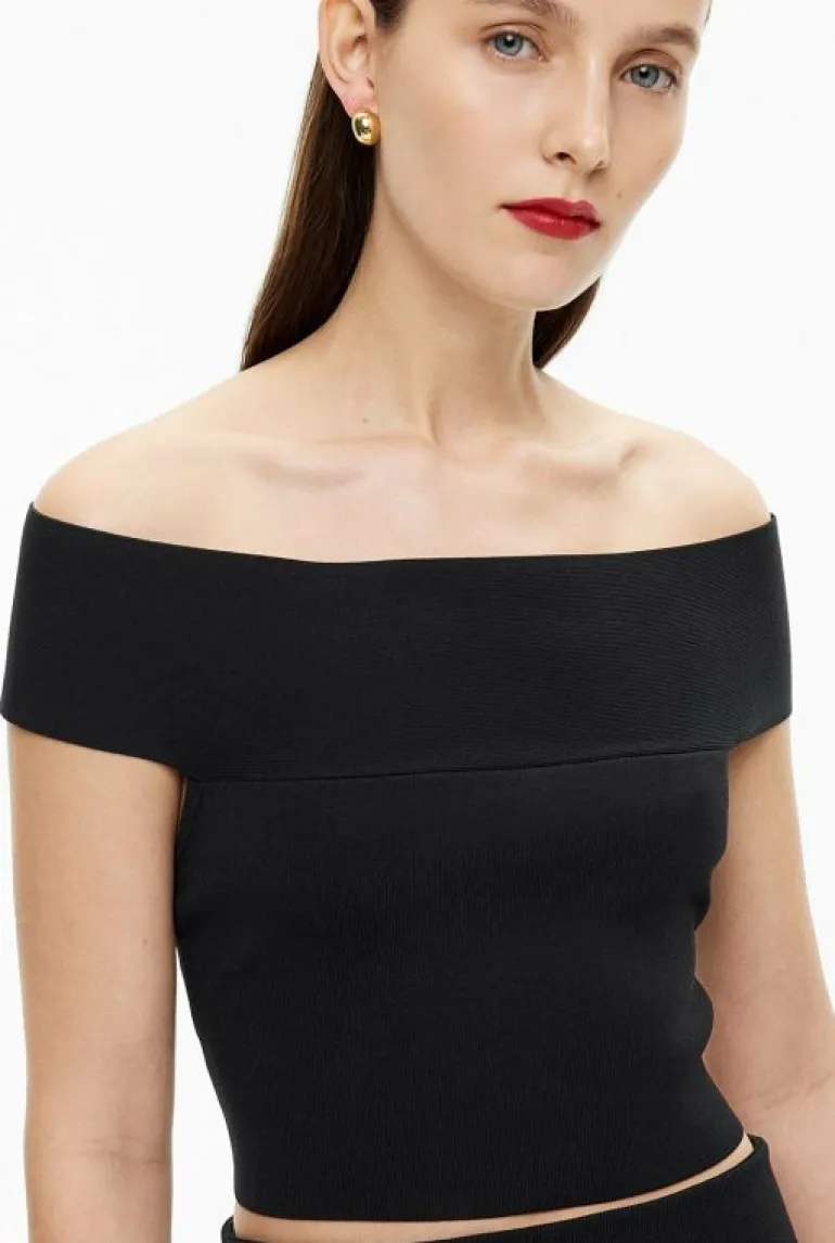 Sale | Tops & T Shirts^Witchery Off Shoulder Knit Top Black