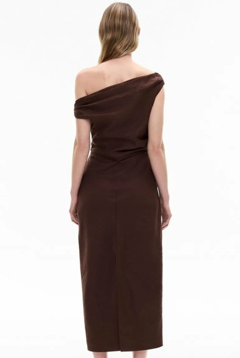 Sale | Dresses^Witchery Off Shoulder Midi Dress ChocolateBrown