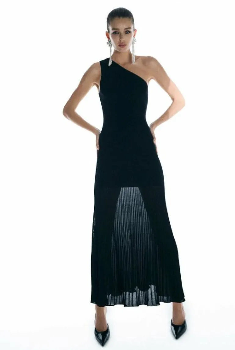 Sale | Dresses^Witchery One Shoulder Knit Dress Black