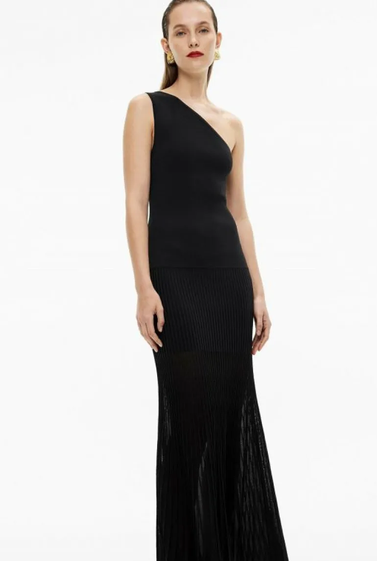 Sale | Dresses^Witchery One Shoulder Knit Dress Black