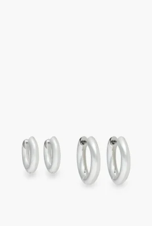 Jewellery^Witchery Piper Hoop Set Silver