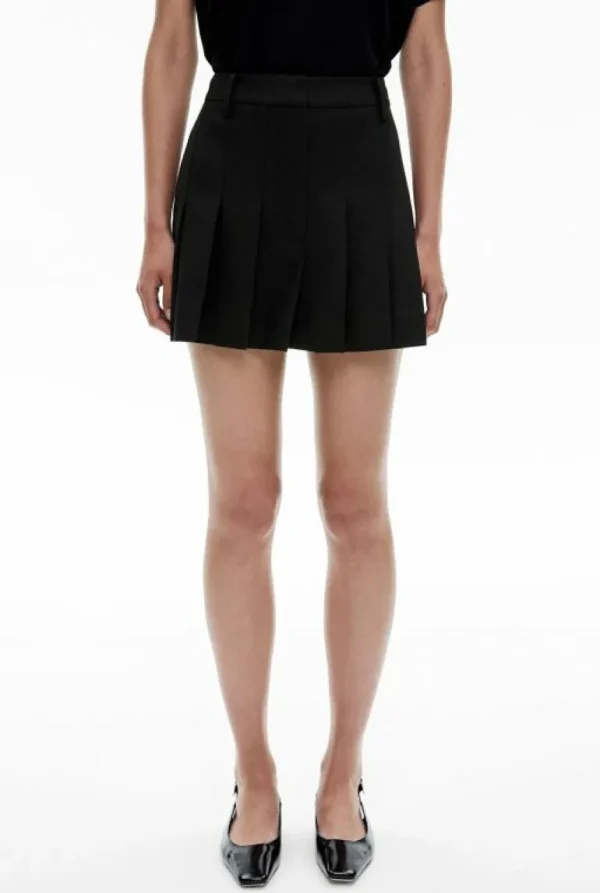 Skirts^Witchery Pleat Mini Skirt Black