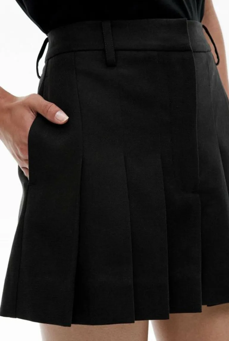 Skirts^Witchery Pleat Mini Skirt Black