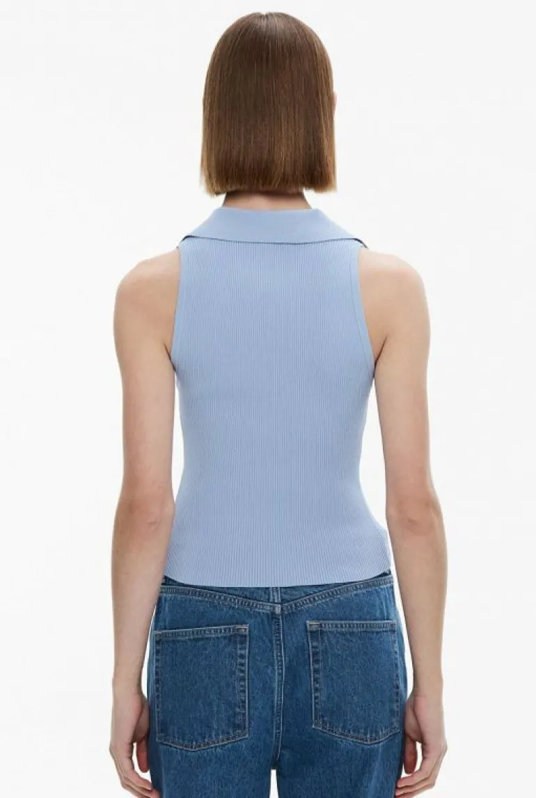 Sale | Tops & T Shirts^Witchery Polo Knit Tank SmokeBlue