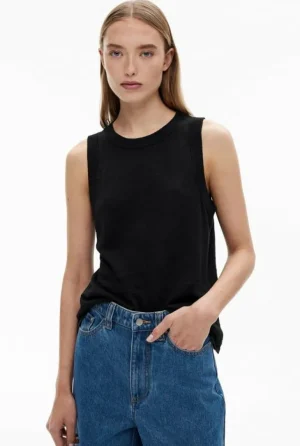 Tops & T Shirts | Knitwear^Witchery Relaxed Knit Tank Black