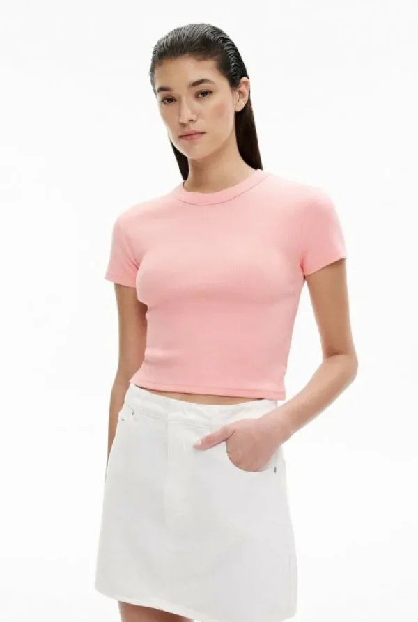 Tops & T Shirts^Witchery Rib Baby Tee FreshWhite