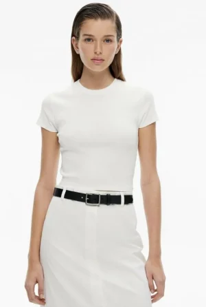 Tops & T Shirts^Witchery Rib Baby Tee FreshWhite