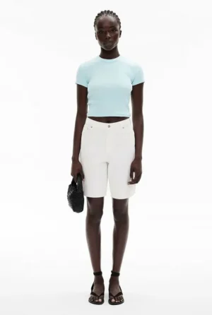 Tops & T Shirts^Witchery Rib Baby Tee FreshWhite