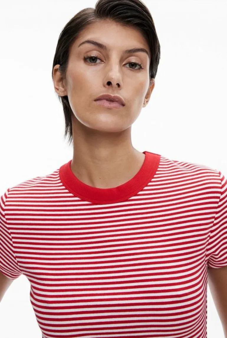 Tops & T Shirts^Witchery Rib Baby Tee BlackStripe