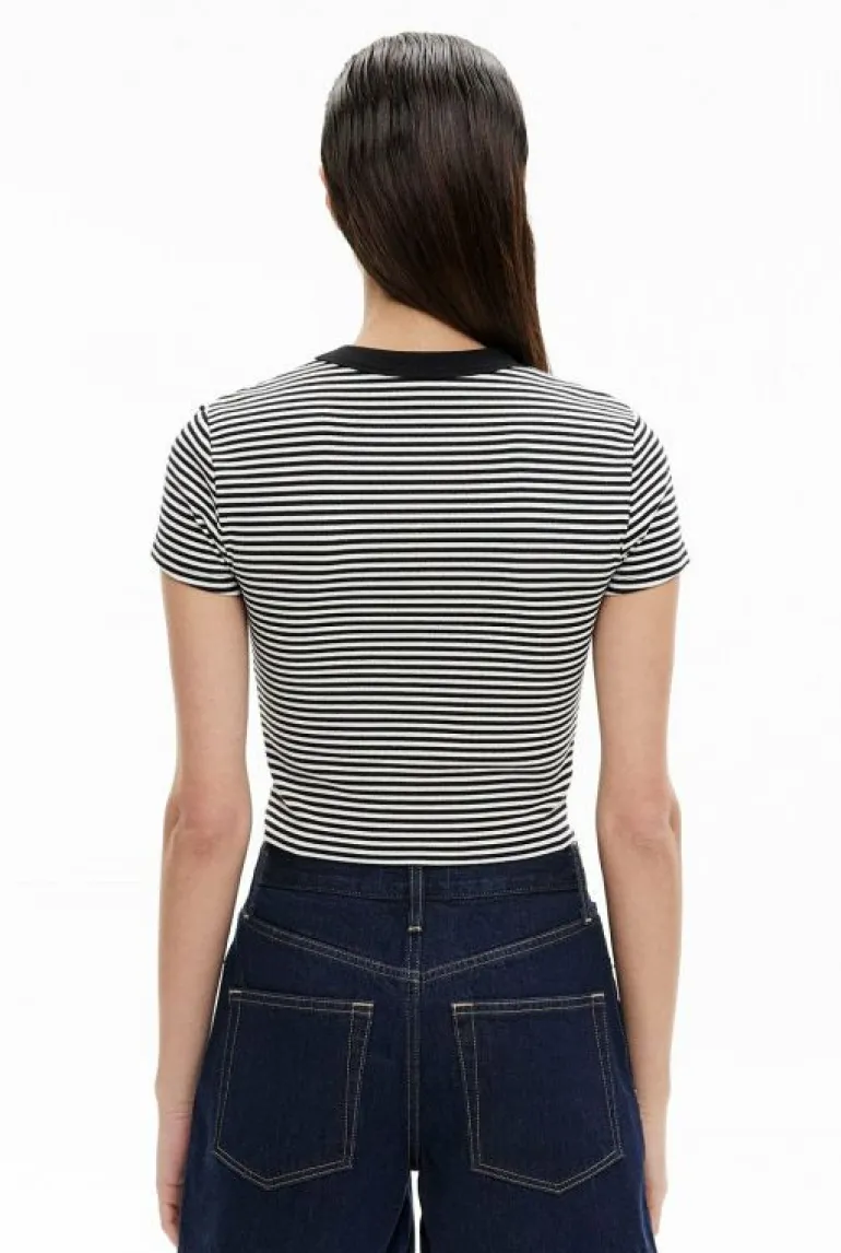 Tops & T Shirts^Witchery Rib Baby Tee BlackStripe