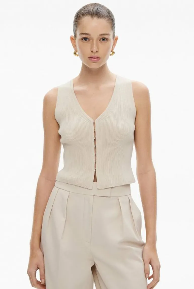 Sale | Tops & T Shirts^Witchery Rib Knit Vest Stone