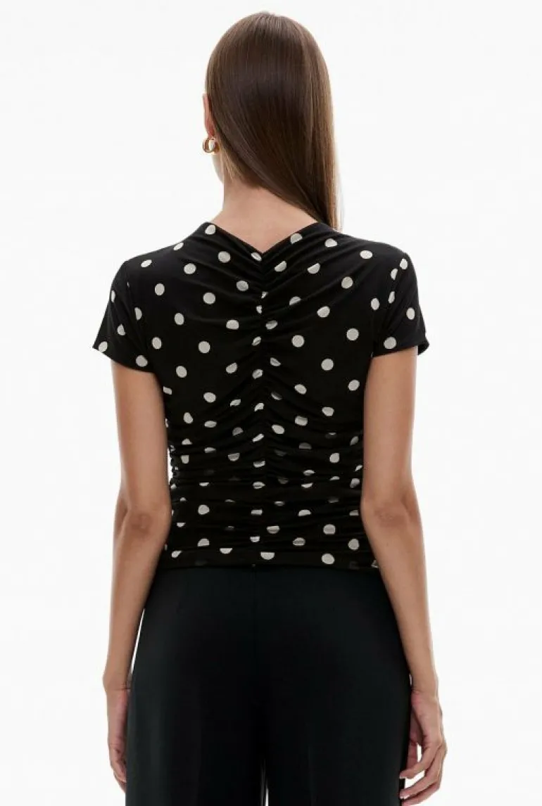 Tops & T Shirts^Witchery Ruched Mesh Tee MultiSpot