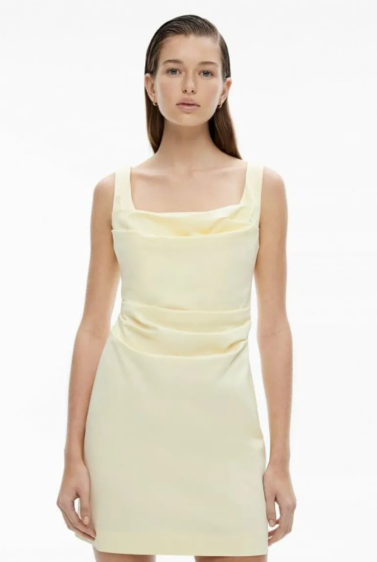 Sale | Dresses^Witchery Ruched Mini Dress Lemon
