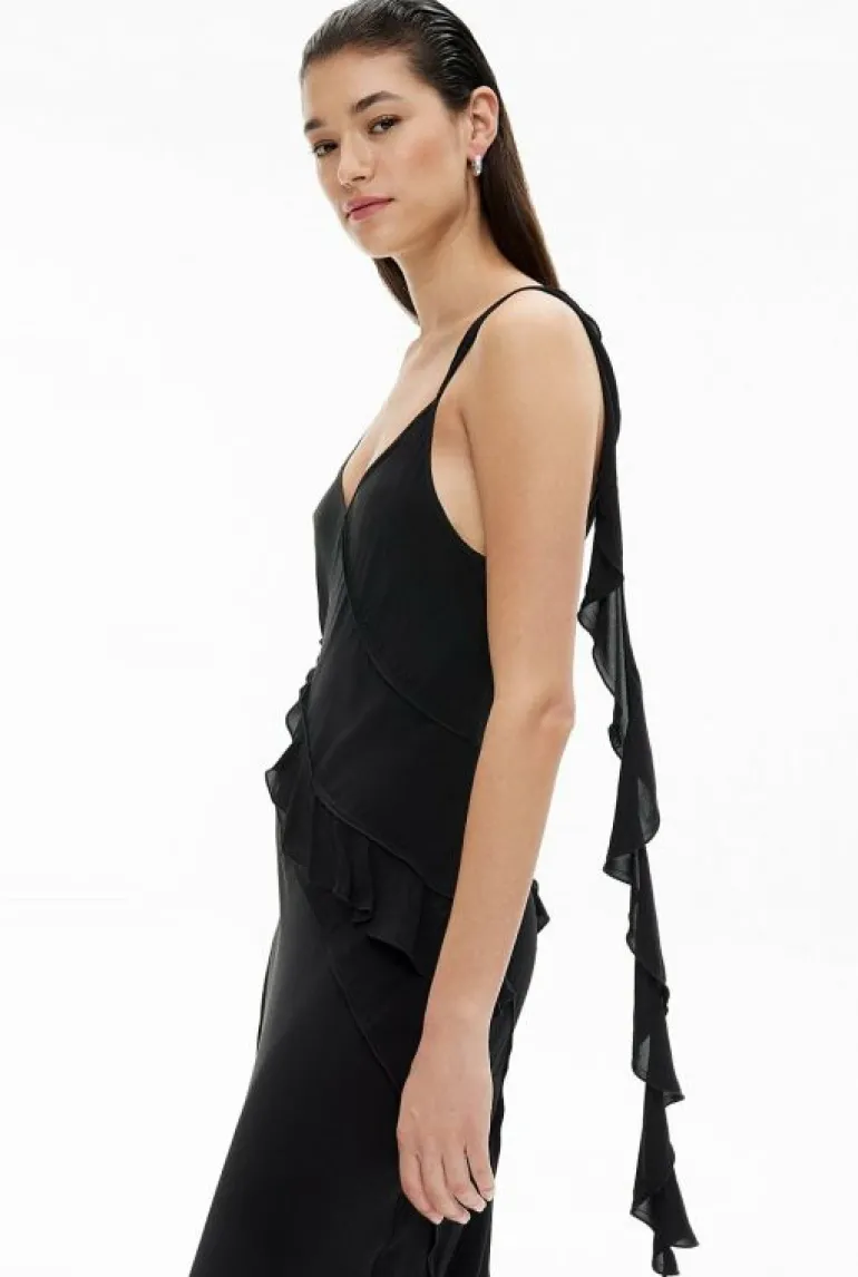Sale | Dresses^Witchery Ruffle Trim Maxi Black