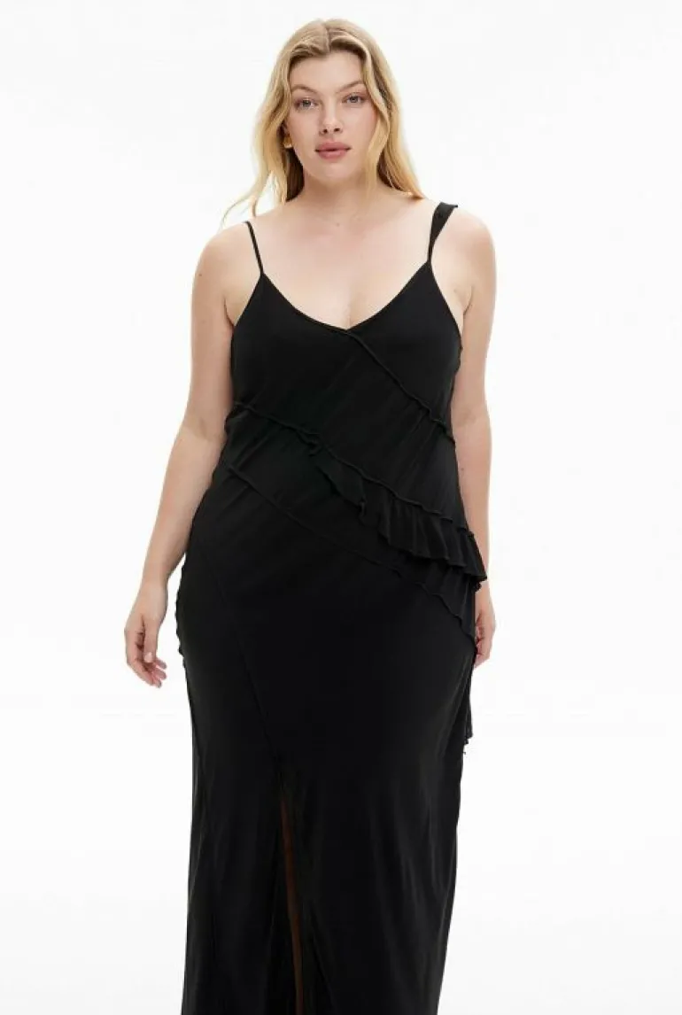 Sale | Dresses^Witchery Ruffle Trim Maxi Black