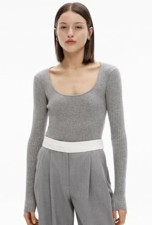 Sale | Tops & T Shirts^Witchery Scoop Neck Long Sleeve Knit Camel