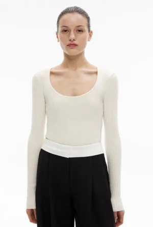 Sale | Tops & T Shirts^Witchery Scoop Neck Long Sleeve Knit Camel