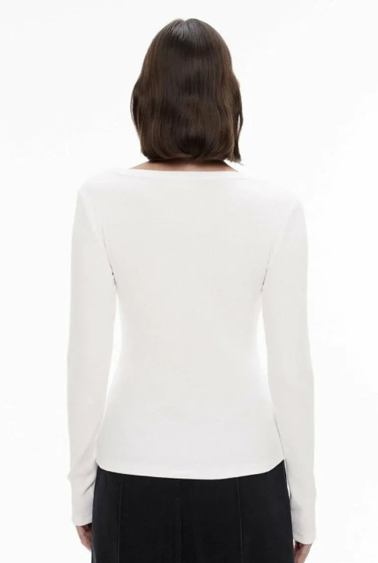 Sale | Tops & T Shirts^Witchery Scoop Neck Rib Top OatmealMarle